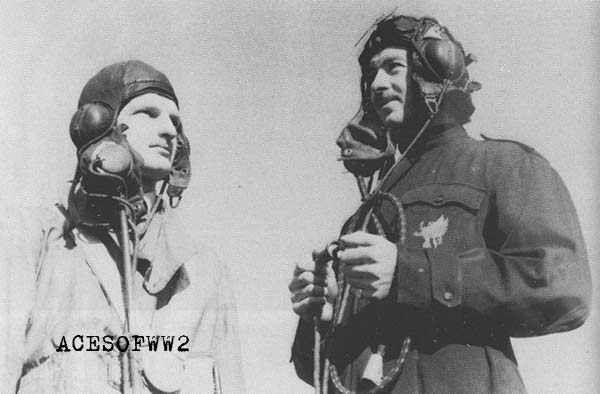 P/O Peter Dixon of 607 Squadron & S/L Joe Kayll of 615 Squadron
