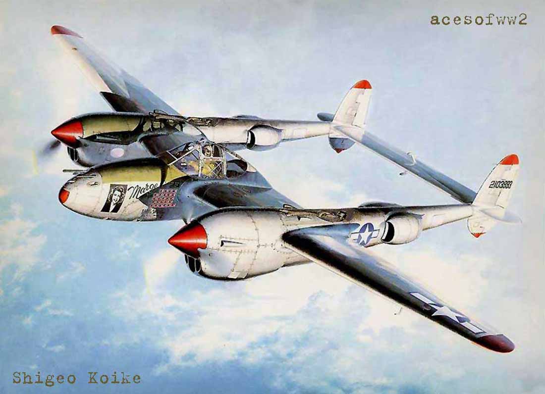 Bong's P-38 by Shigeo Koike