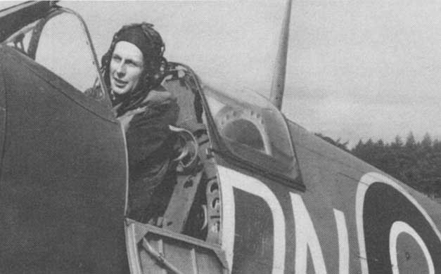 1942 - Chadburn sitting in Spitfire DN-C  (PL-10709)