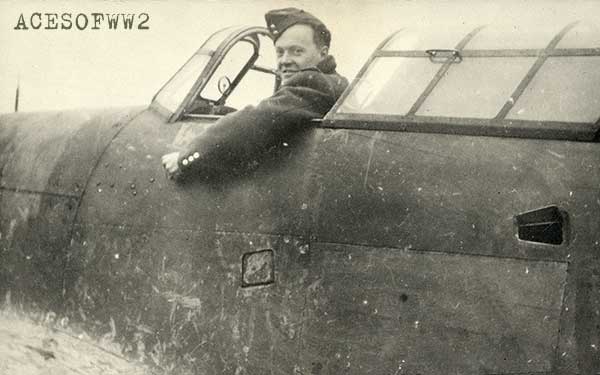 Stan Turner in the cockpit of his Hurricane