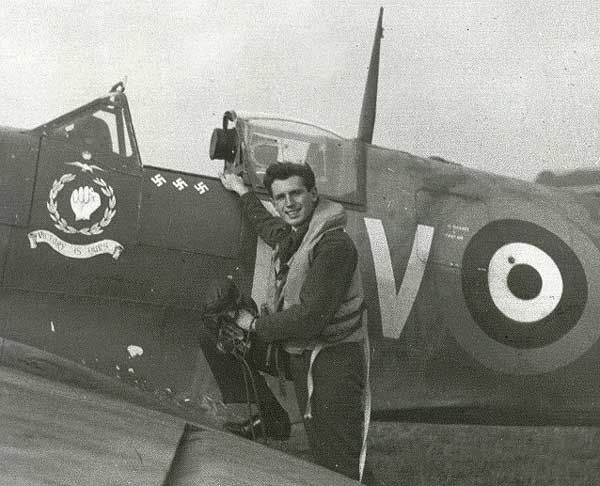 Jimmy & his Spit at Tangmere - 1941