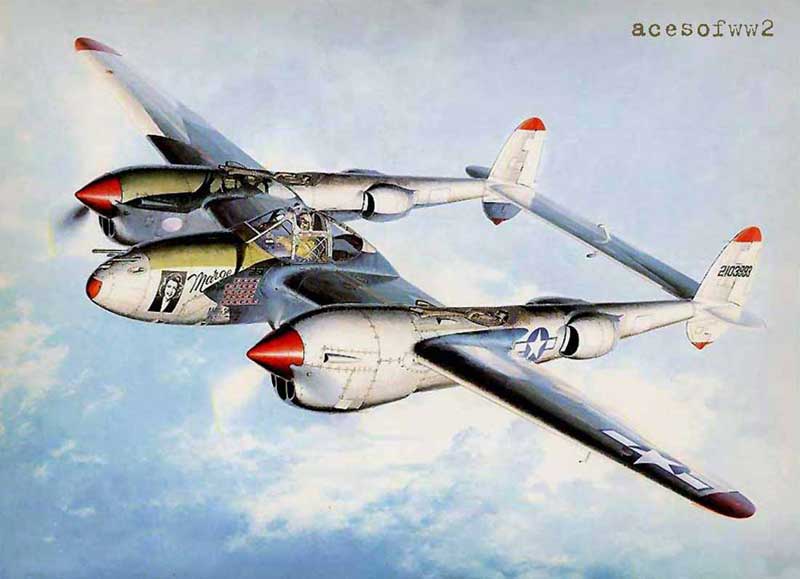 Bong's P-38 by Shigeo Koike