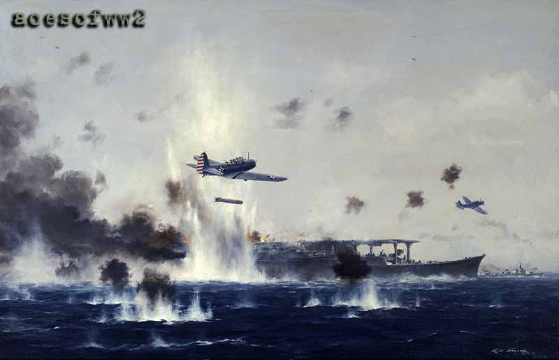 Coup de Gras - Battle of Coral Sea by R G Smith