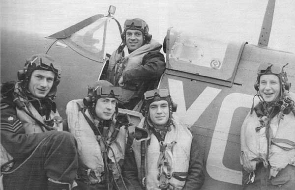 Jim Whitham, Dean MacDonald, Hugh Merritt [in cockpit], George Newton & Gerry De Nancrede