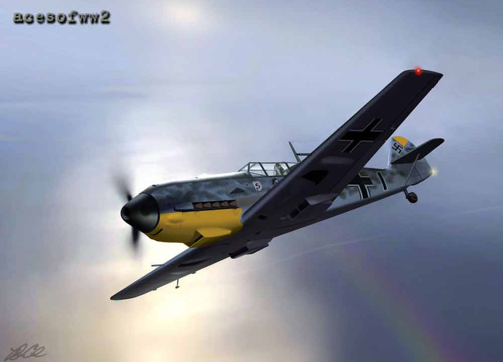 BF109 of Adolf Galland by Ron Cole