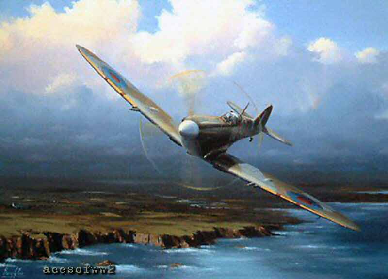 Coastal Patrol Spitfire by Barry Price